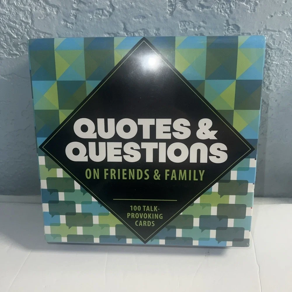 Quotes & Questions‎ On Friends & Family 100 Talk Provoking Cards 2018 Brand New